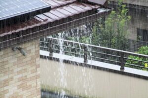 雨樋のオーバーフロー