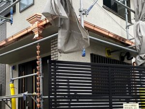 横浜市磯子区にて銅製雨樋交換工事