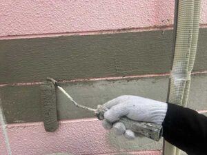 補修した箇所の塗装