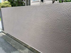 外構部の塀の塗装後