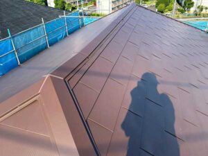 棟板金の施工