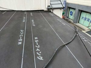 防水シート施工