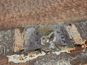 穴が空いている箇所