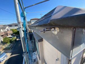 既存の雨樋の撤去