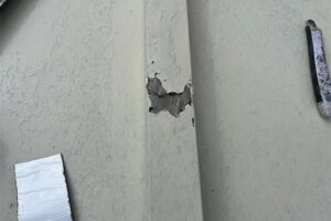 変性シリコンのコーキング剤の充填