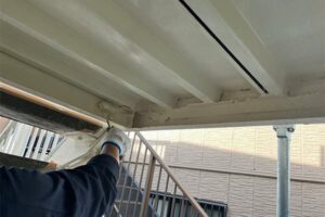 アパート鉄骨階段塗装仕上げ塗装