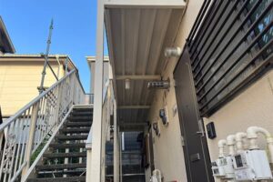 アパート鉄骨階段塗装後