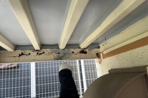 アパート鉄骨階段塗装錆止め塗装