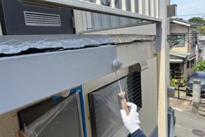 アパート鉄骨階段塗装錆止め塗装