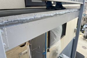 アパート鉄骨階段塗装錆止め塗装