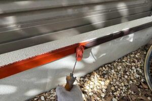 水切りの錆止め塗装