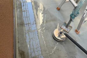 ベランダ高圧洗浄