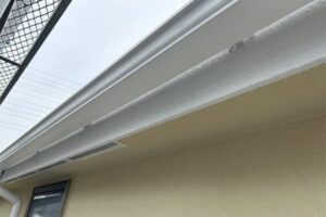 破風、樋の塗装(塗装後)