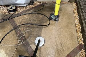 外構の高圧洗浄