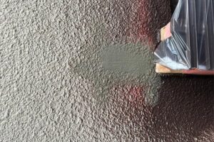 外壁のモルタル補修後