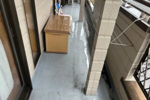 ベランダ防水塗装前
