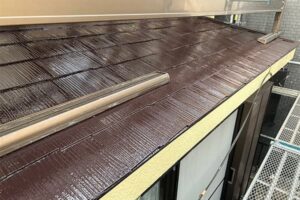 下屋根の仕上がり