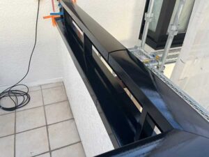 ベランダ手摺の塗装後